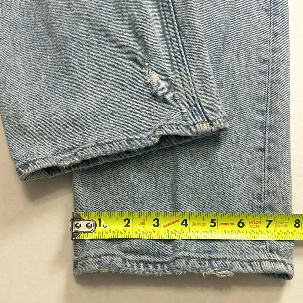 Abercrombie & Fitch Jeans The 90s Straight Ultra High Rise‎ Distressed Denim 34